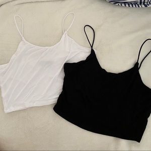 Black and White Crop tops